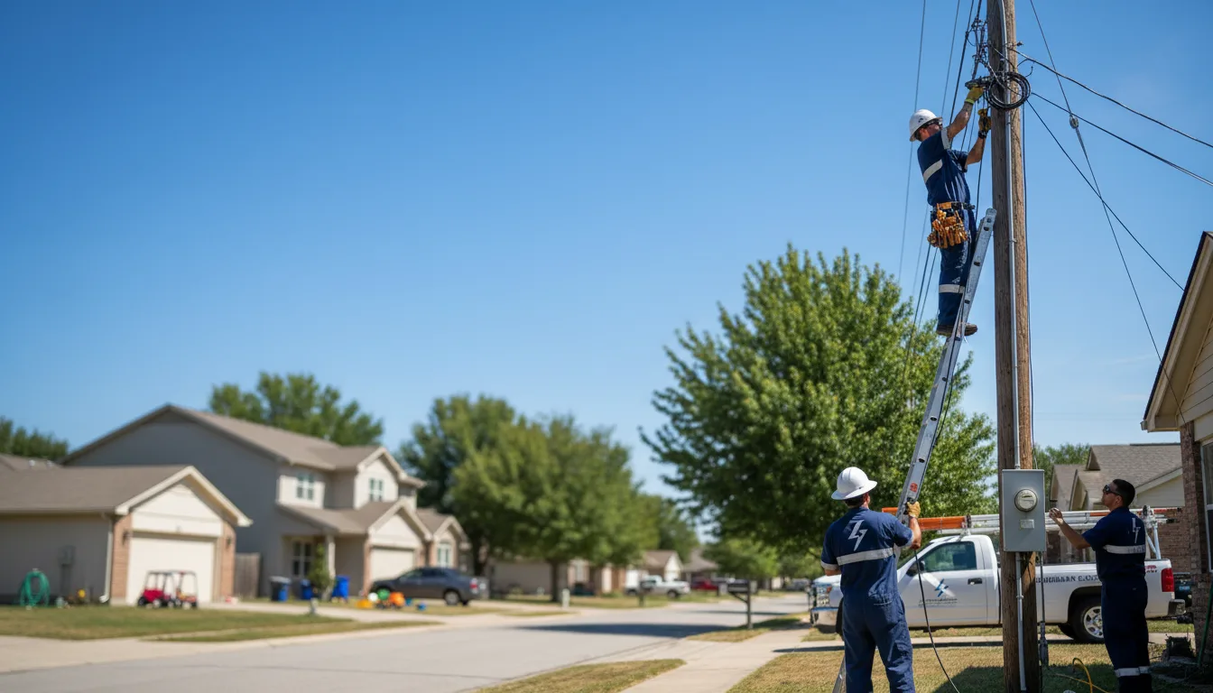 Residential electrician providing installation services in Sophia, WV